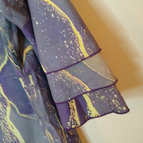 NWT in LightInTheBox  Shift Dress Short Mini Dress Blue Short Sleeve Large - Picture 3 of 7